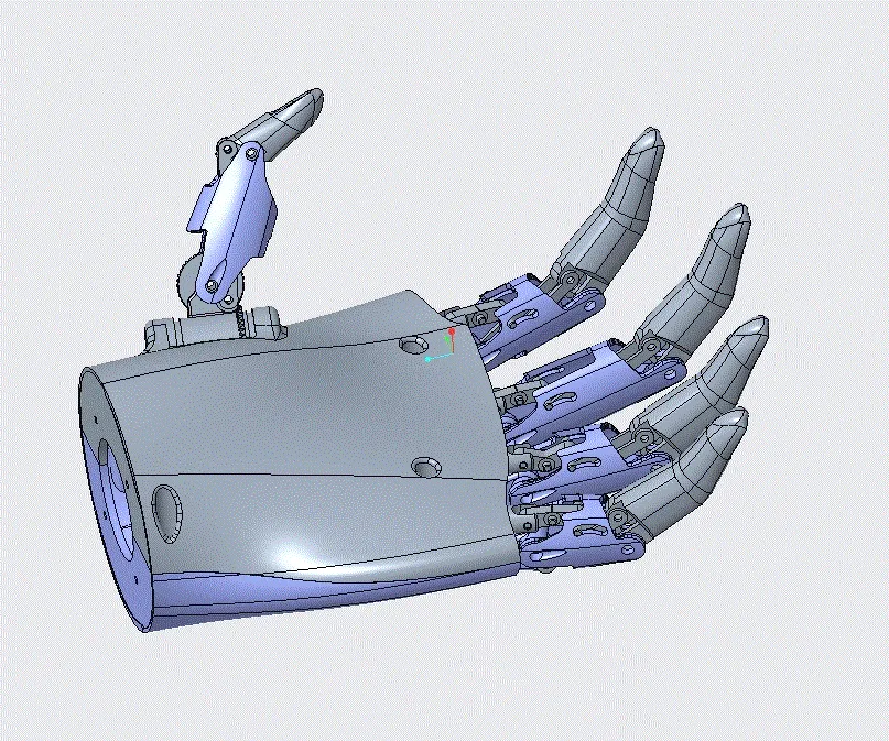 Z575-灵巧手指结构设计-仿生类[含Proe三维图]