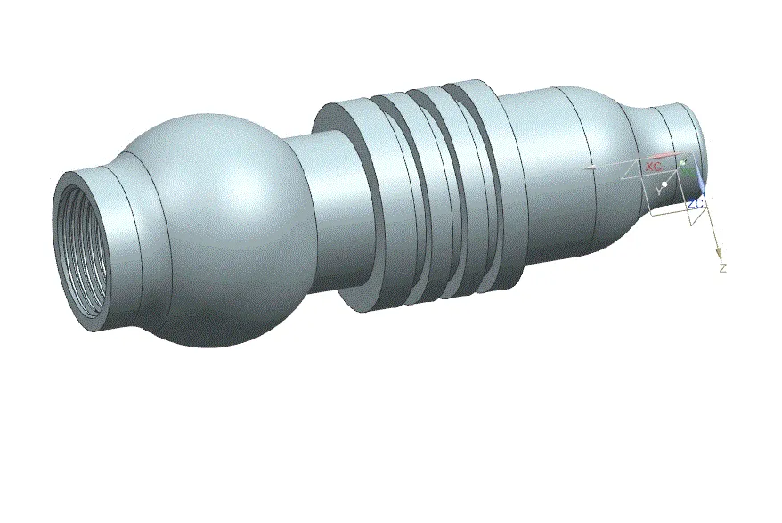 JJ1454-圆弧轴的数控车加工工艺规程及手动编程设计[含UG三维图]长145