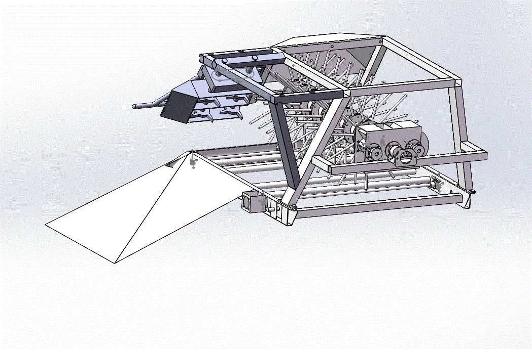 P854-浆果采收机喂入收集装置的设计[含SW三维图]