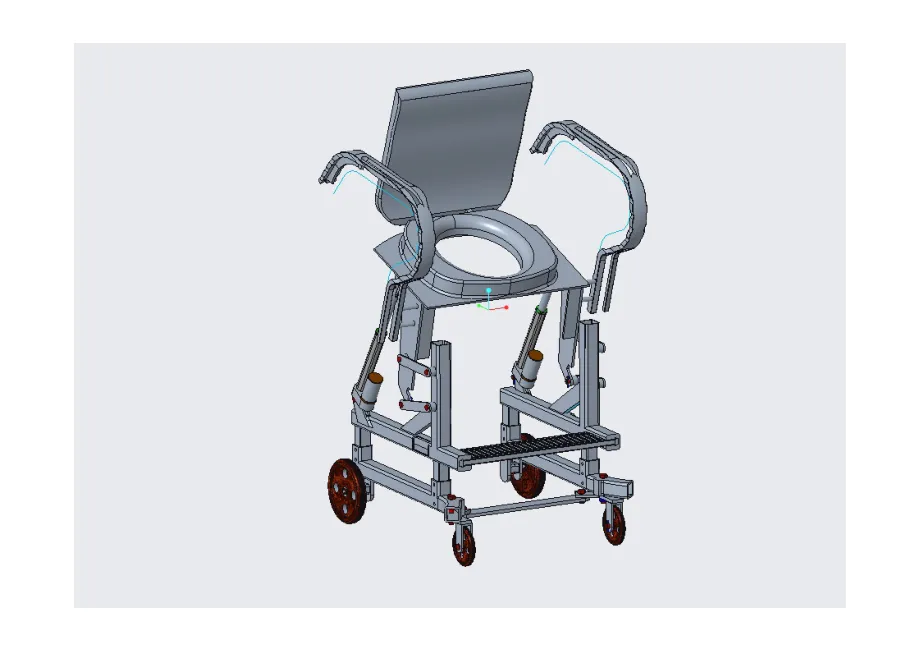 JJ1576-马桶升降椅-辅助入厕装置设计[含Proe三维图]