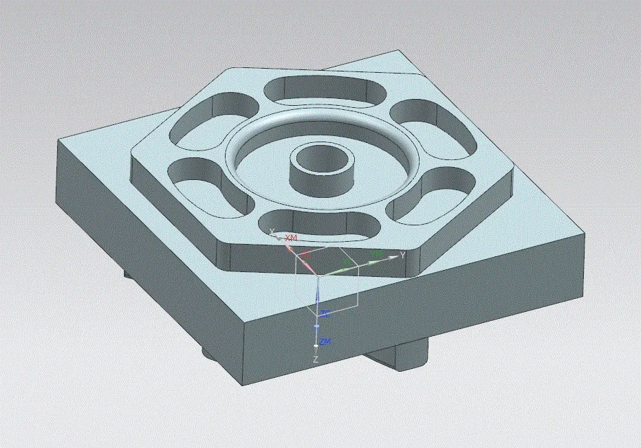 零件三维突正面