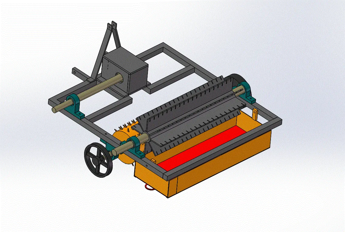 Z1445-废地膜捡拾机设计[含SW三维图]