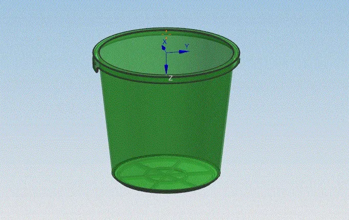 N409-塑料垃圾桶注塑模具设计-侧抽芯注射模[含UG三维图]