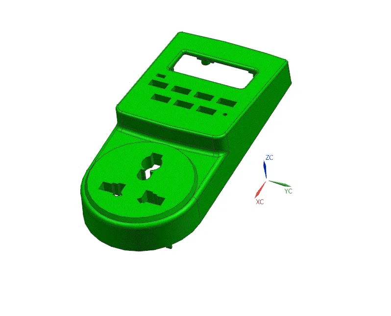 JJ1688-智能插座前盖注塑模具设计-斜顶抽芯[含UG三维图]