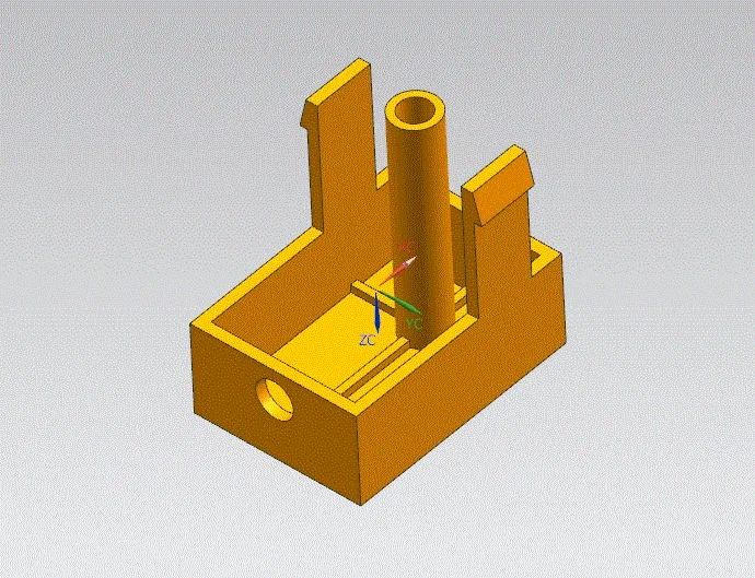 JJ1721-电源按钮注塑模具设计-滑块抽芯[含UG三维图]