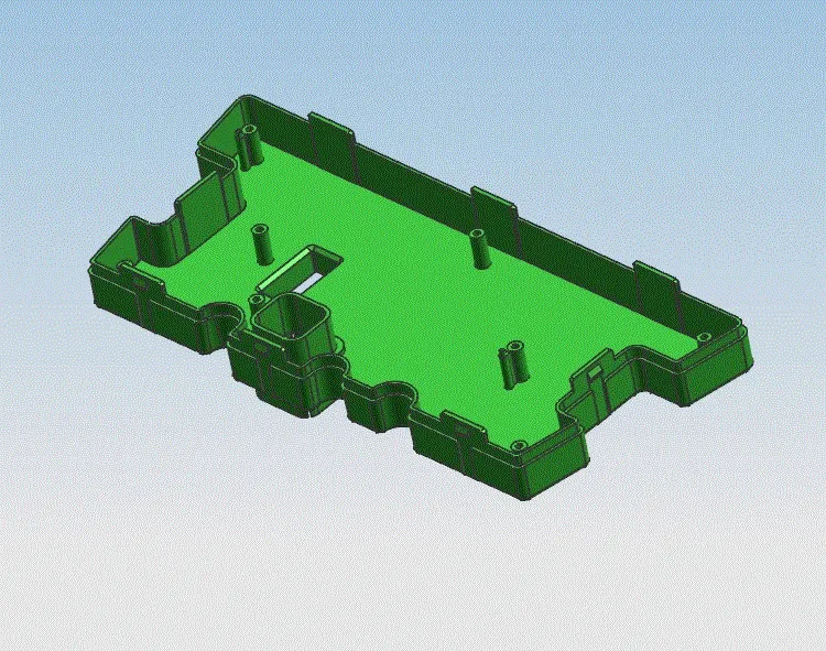 JJ1785-空调控制面板注塑模具设计-抽芯[含UG三维图]