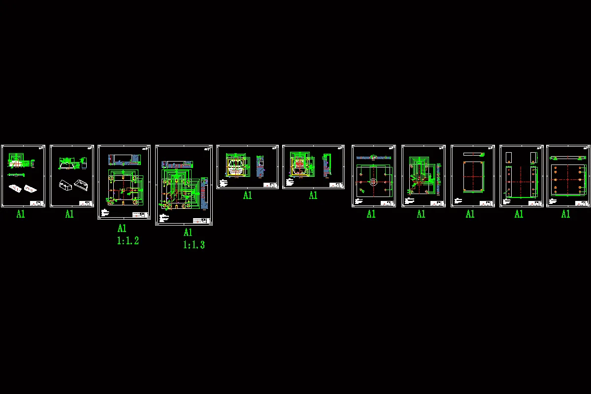 模具零件图11张
