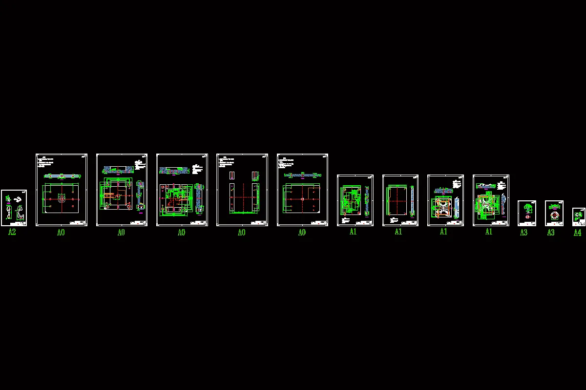 13张模具零件图