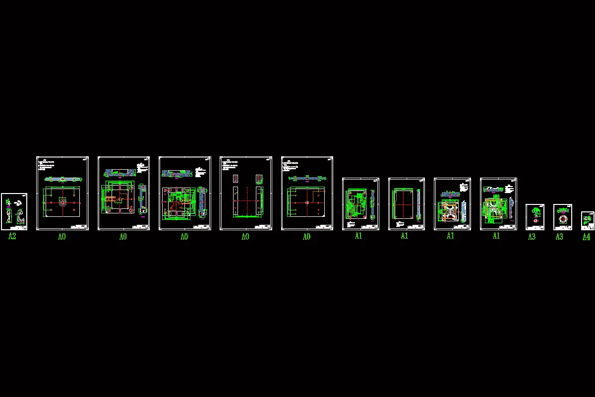 13张模具零件图