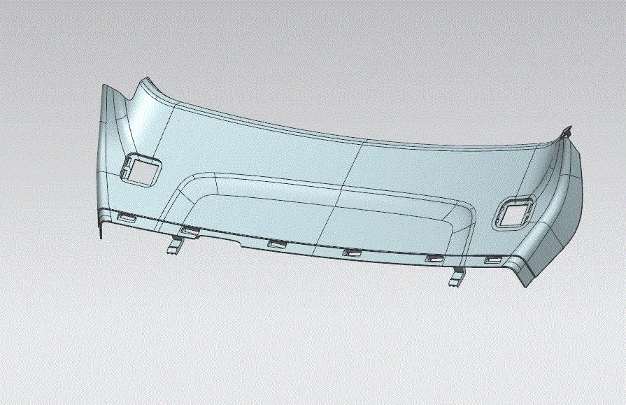 JJ1888-汽车尾门护板注塑模具设计[含UG三维图]