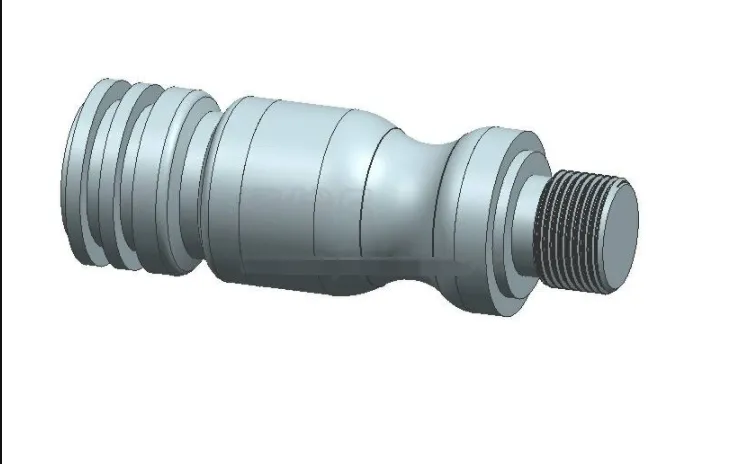 JJ2058-圆锥面及螺纹配合件数控车工艺及编程【两件套】[含UG三维图]长95