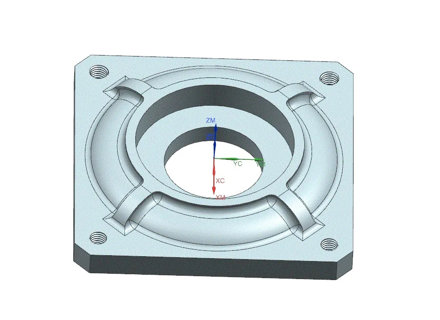 JJ2120-风力驱动器底座的数控加工工艺设计及编程仿真[含UG三维图]