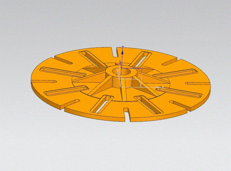 JJ2161-线盘内盘体零件造型及数控铣加工工艺、编程仿真[含UG三维图]