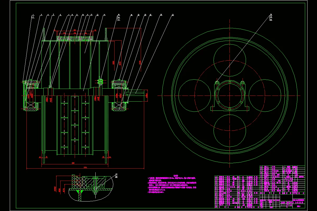 JJ2271-JKMD-2.8X4多绳摩擦式提升机的设计