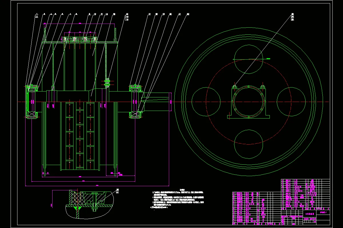 JJ2273-JKMD-3.5X4多绳摩擦式提升机设计