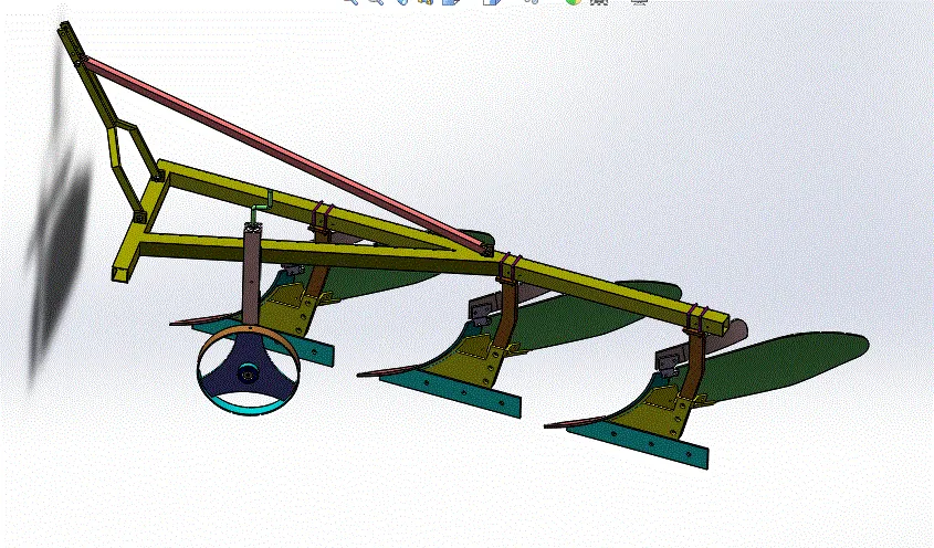 Q589-铧式犁的犁体设计 [含SW三维图]