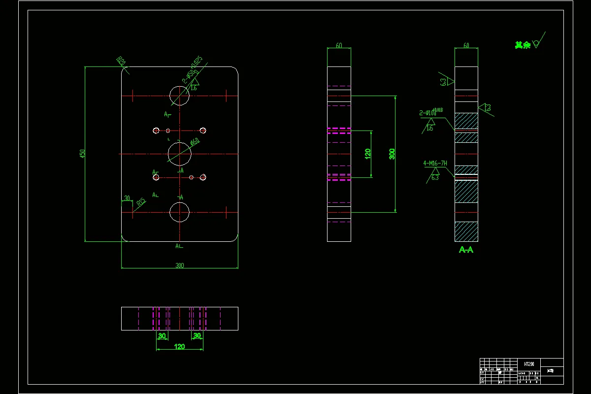 JJ2700-立式铣床加工模具面板加工工艺及铣60后端面夹具设计