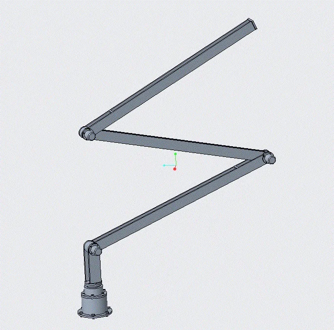 JJ2340-3米高油茶树采摘臂及固定机构设计与运动学仿真[含Proe三维图]