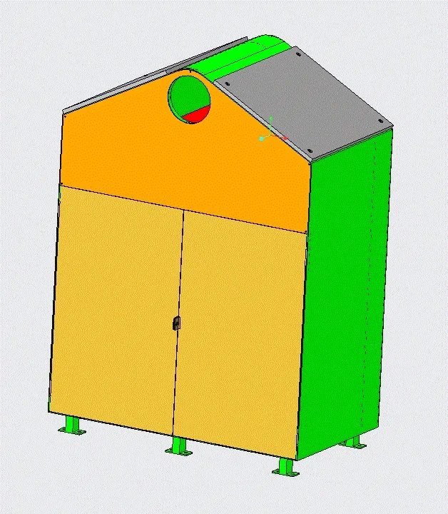 JJ2337-饮料瓶回收机主机结构设计[含三维图]