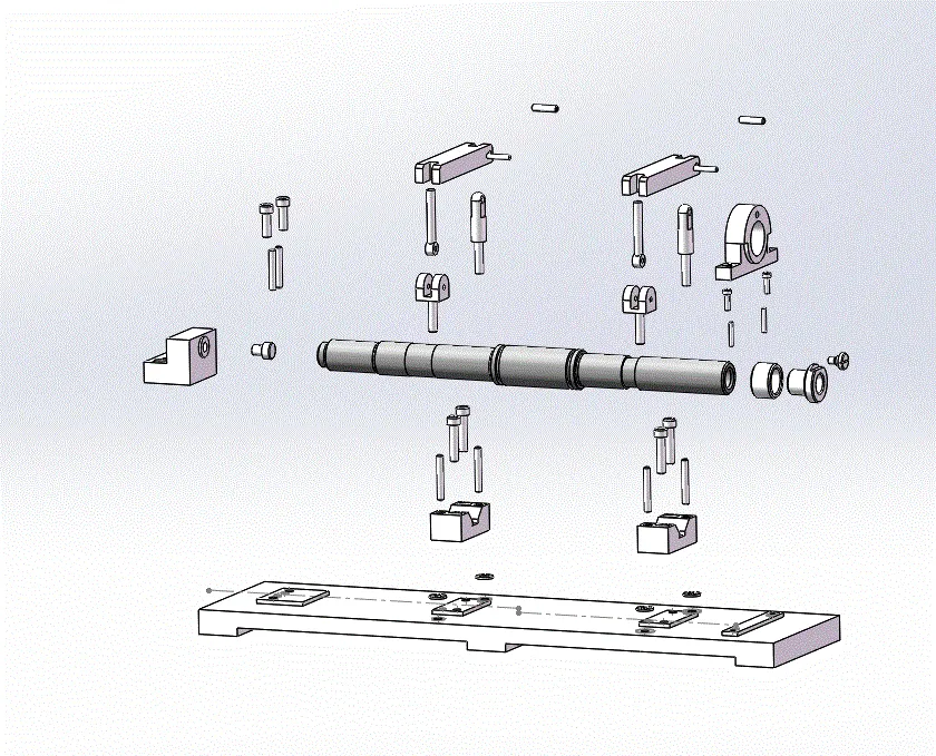 夹具爆炸三维图