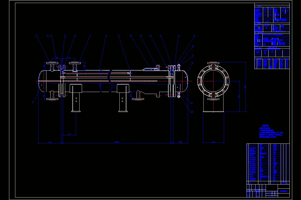JJ2945-F180填料函式柴油机冷却器设计