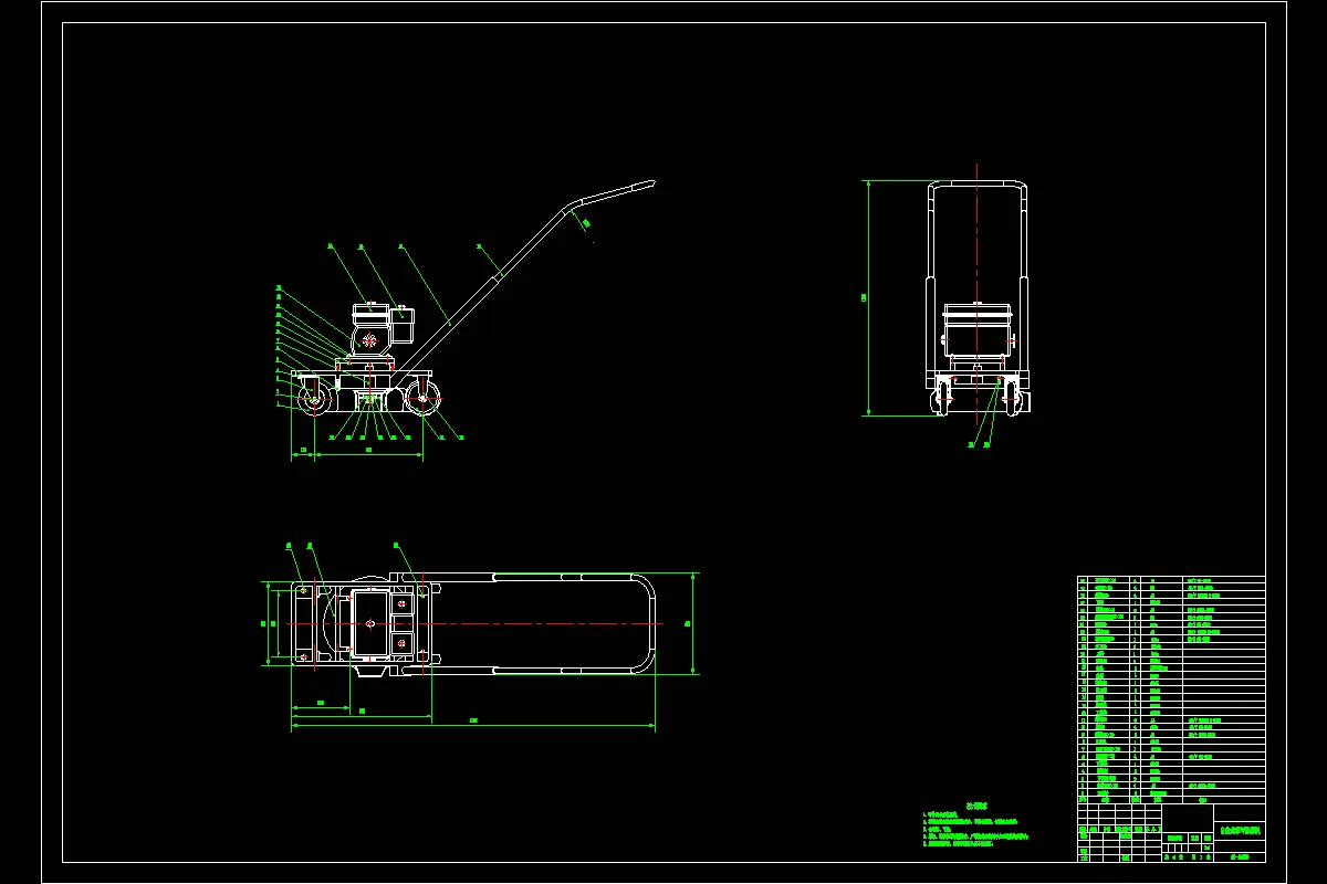 JJ2995-自走式草坪修剪机的设计