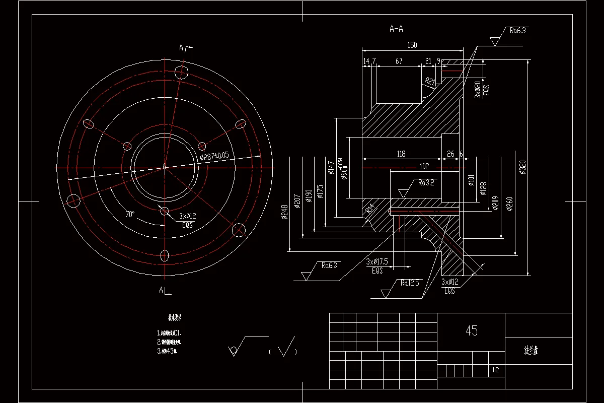 JJ3028-法兰盘加工工艺及钻3*φ12孔夹具设计[含UG三维图]