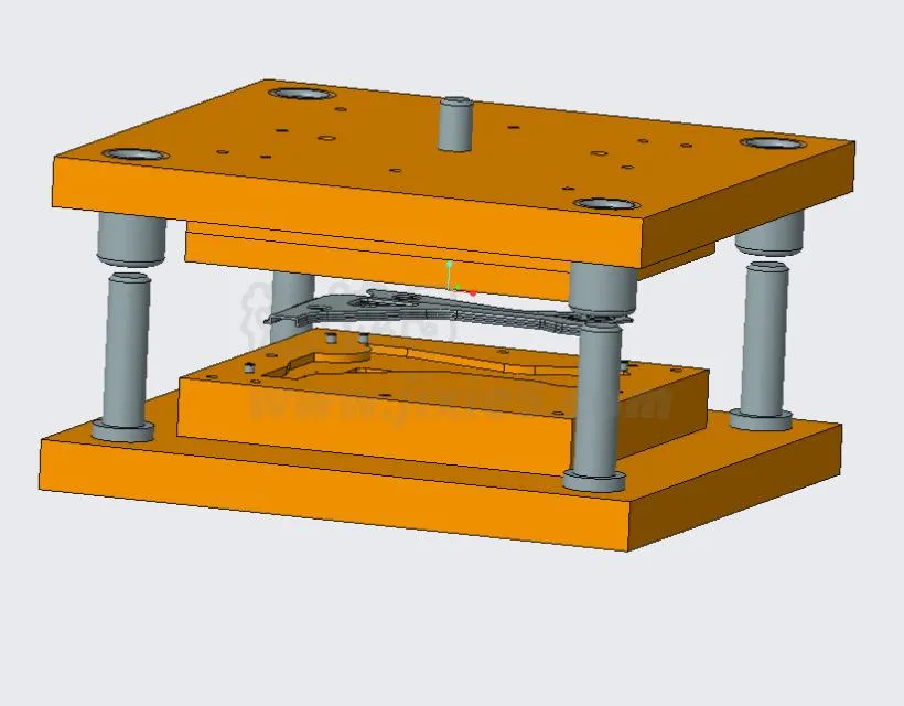 冲裁成型三维装配图