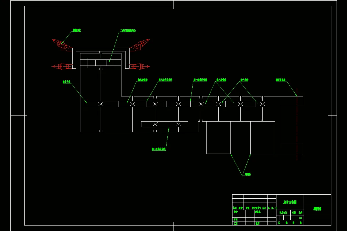 截割部总体方案图