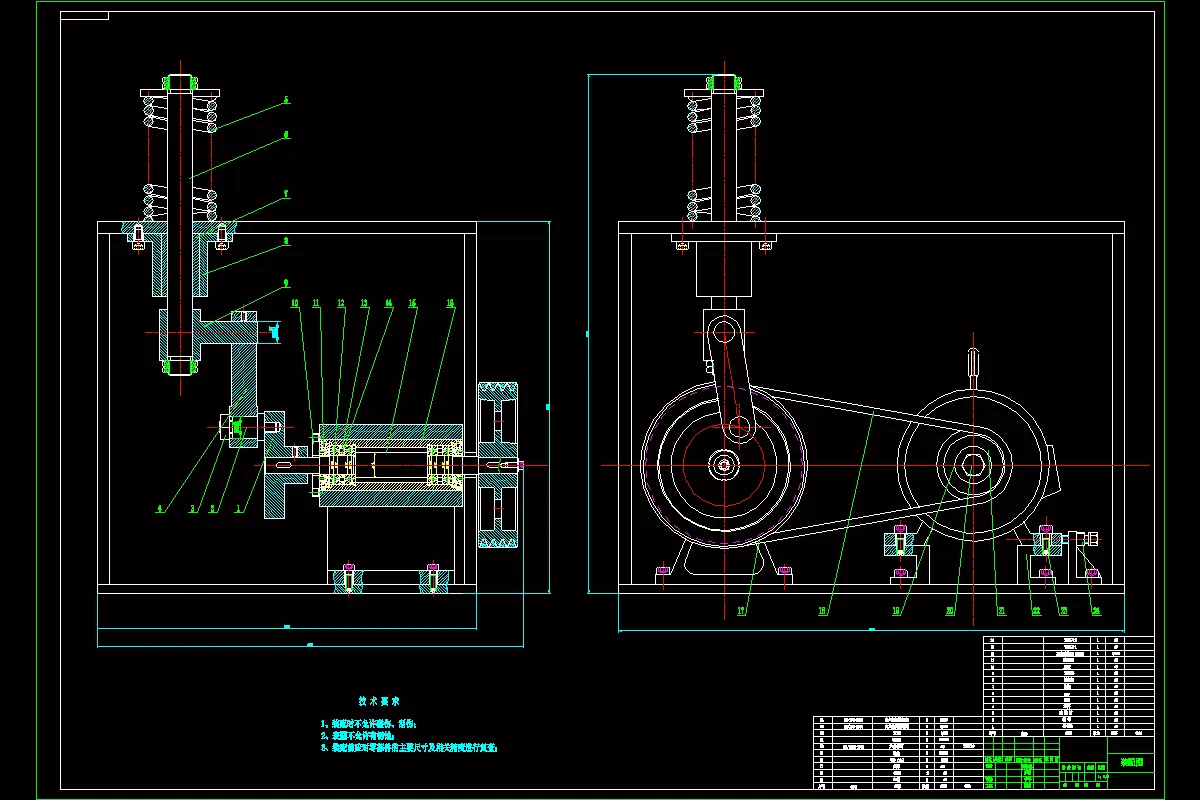 JJ3262-螺旋拉压弹簧疲劳试验装置设计