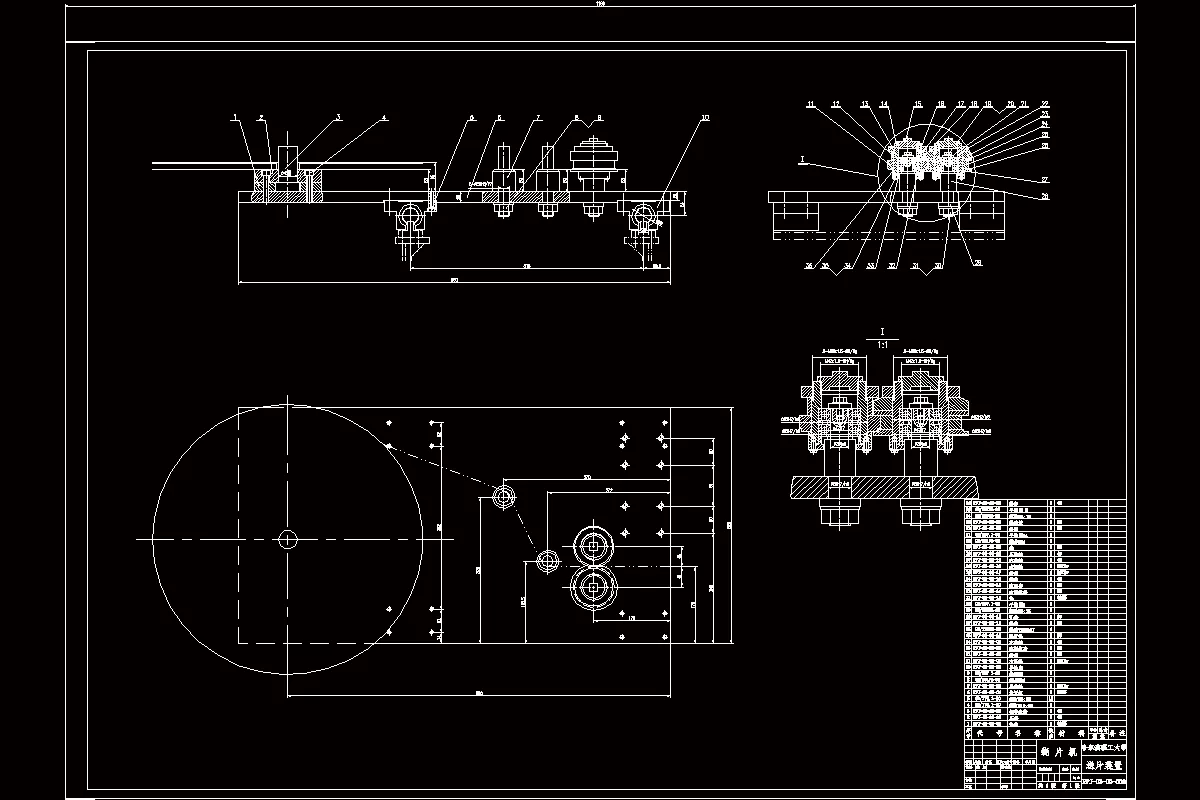 送片装置CAD装配图