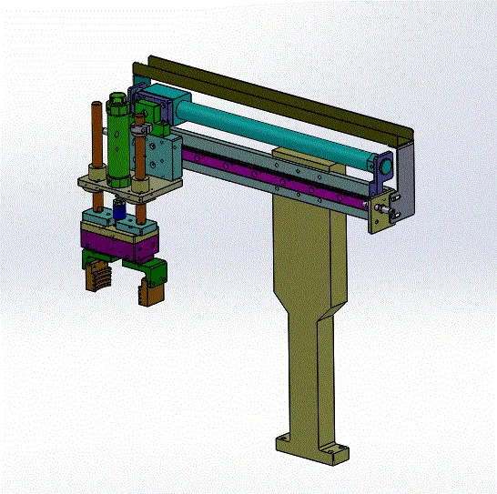 JJ3281-粉末冶金成型机的压力收料装置机械结构的设计[含SW三维图]