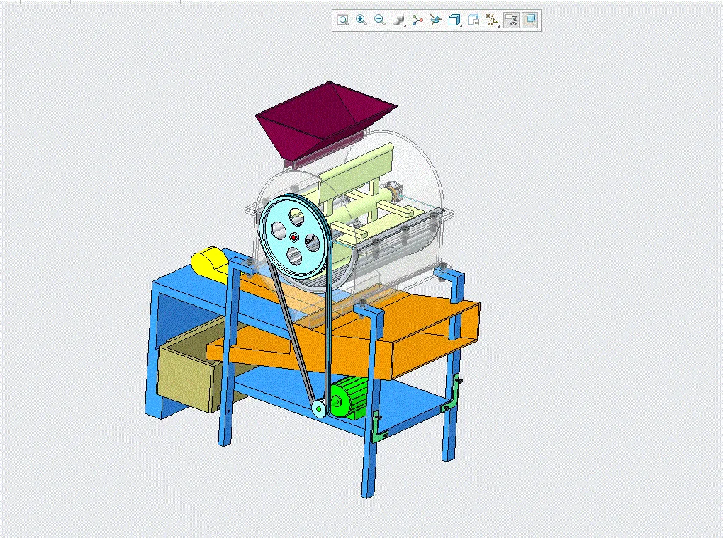 N699-花生去壳机设计[含Proe三维图]