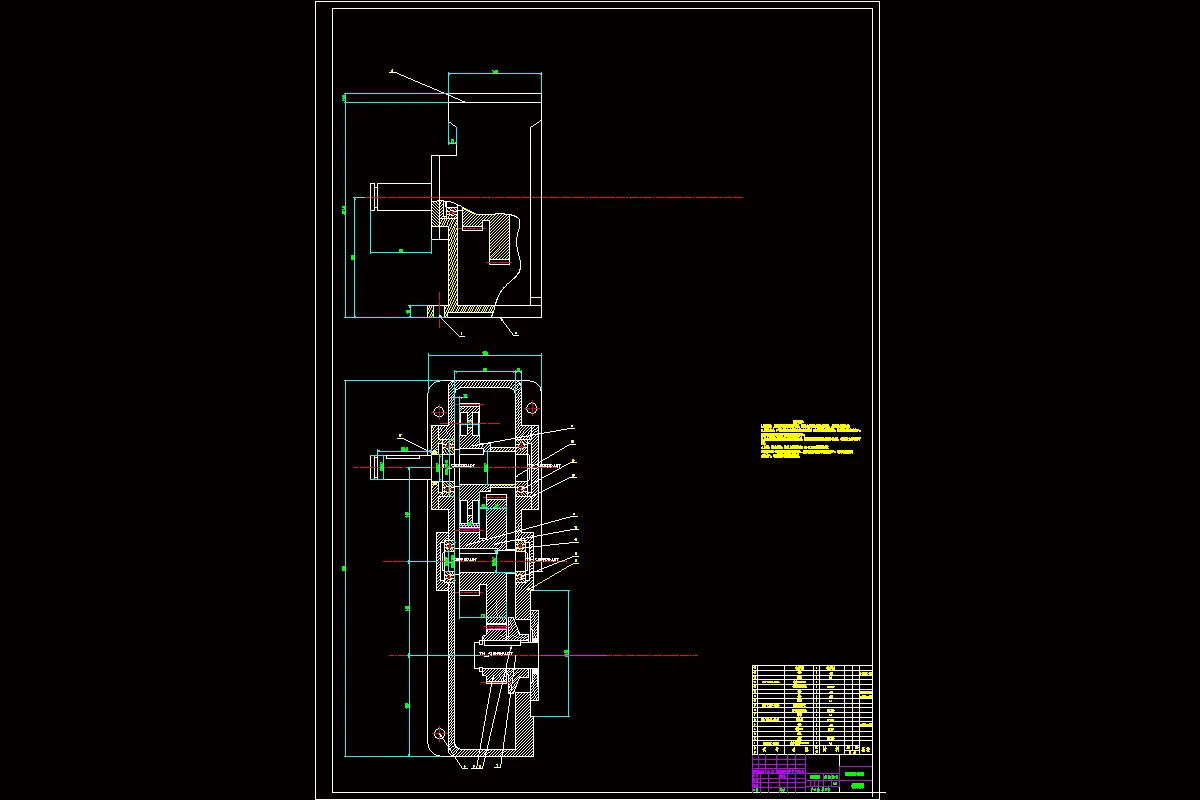 减速器箱体装配图