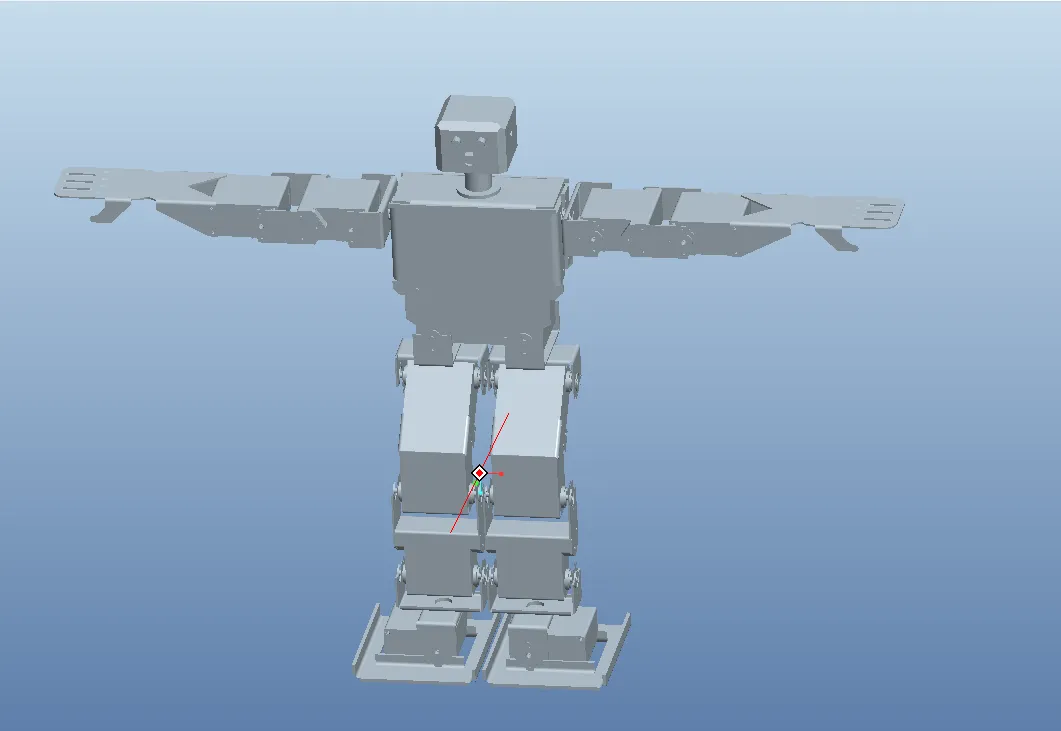 N643-17自由度人形机器人的机械设计【含Proe三维图】