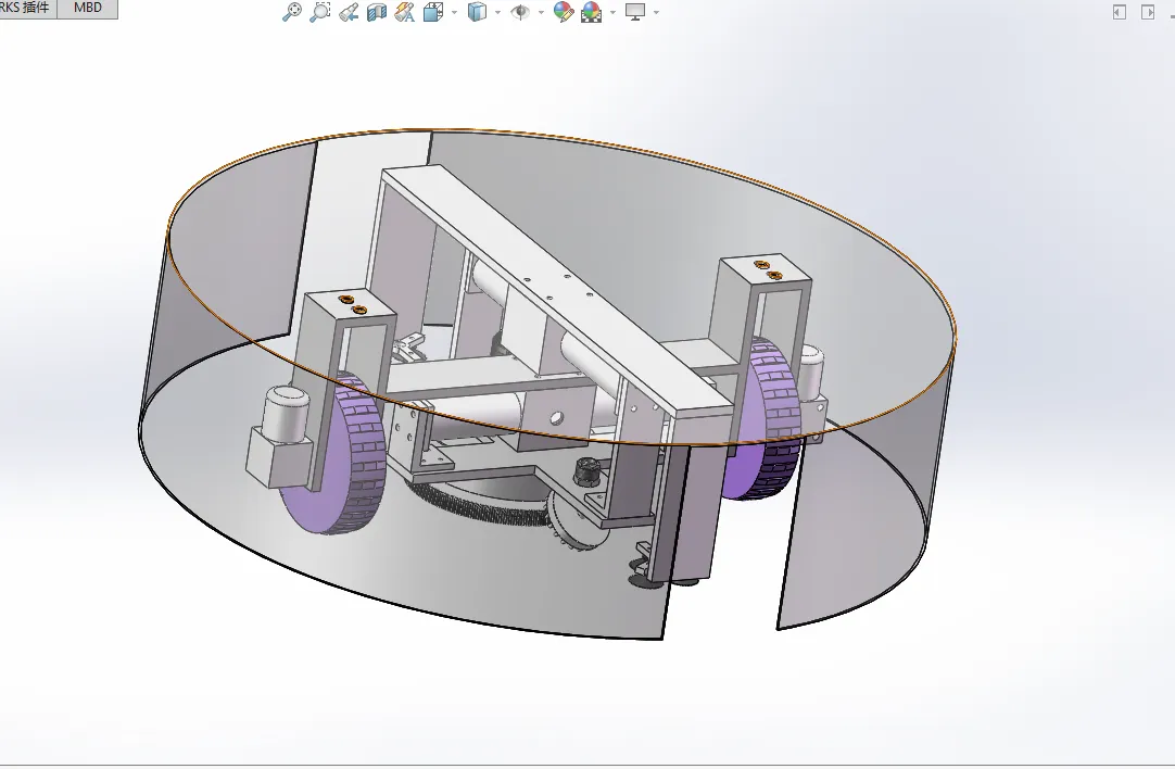 N697-基于SW家用自动清洁机设计【含SW三维图】