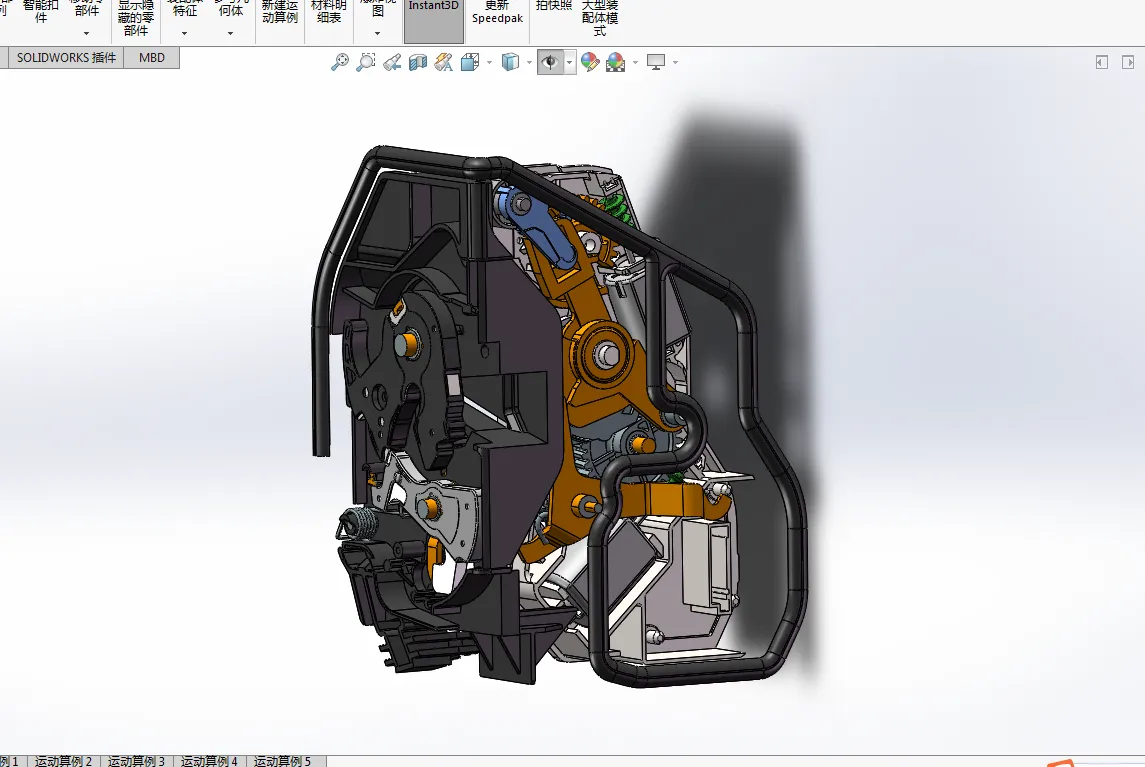 N748-汽车防盗门锁设计【含SW三维图】