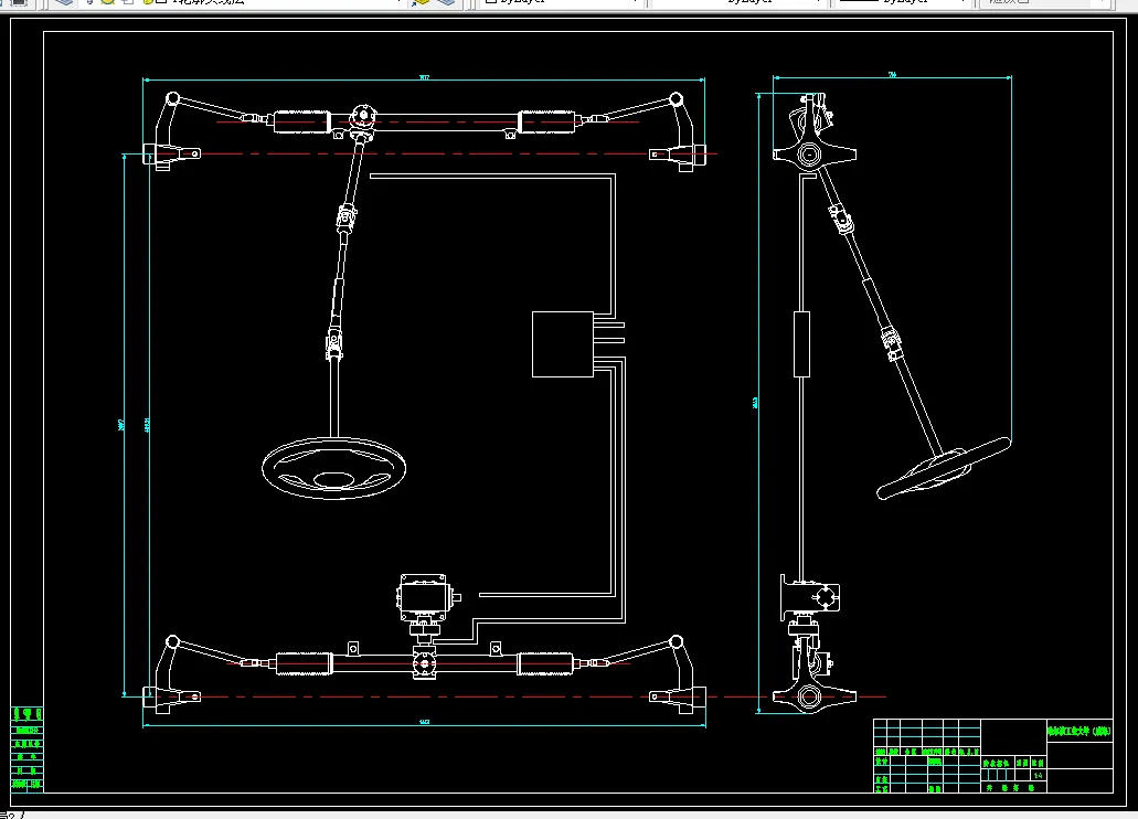N752-电控电动式齿轮齿条四轮转向系统设计