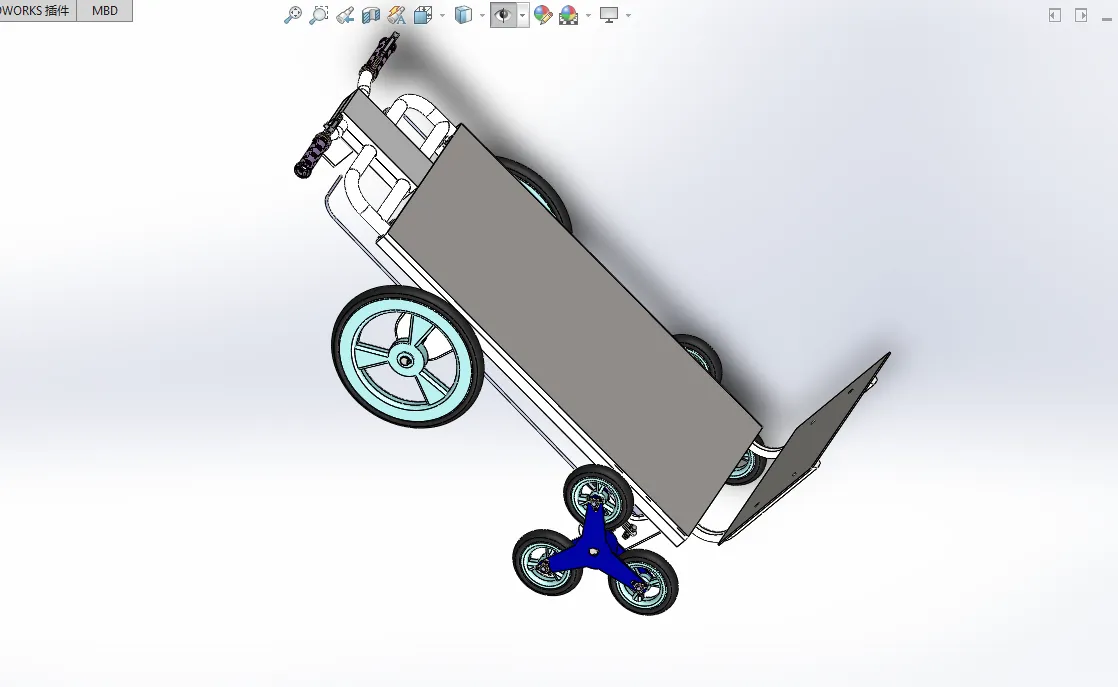 N784-电动爬楼助力车结构设计【含SW三维图】