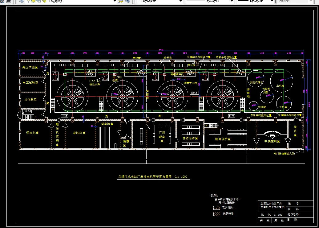 N822-某水电站厂房机组选型及调压室结构设计