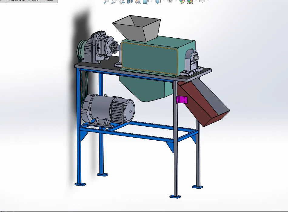 N838-螺旋式榨汁机的设计【含SW三维图】