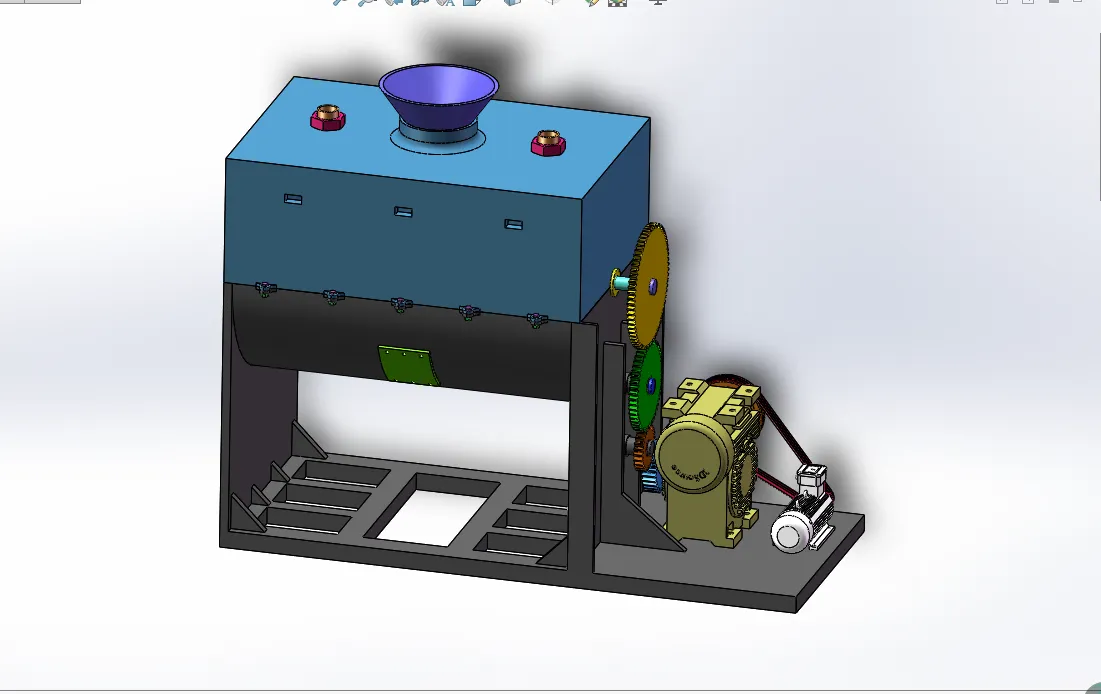 N873-化肥搅拌制肥机设计【含SW三维图】