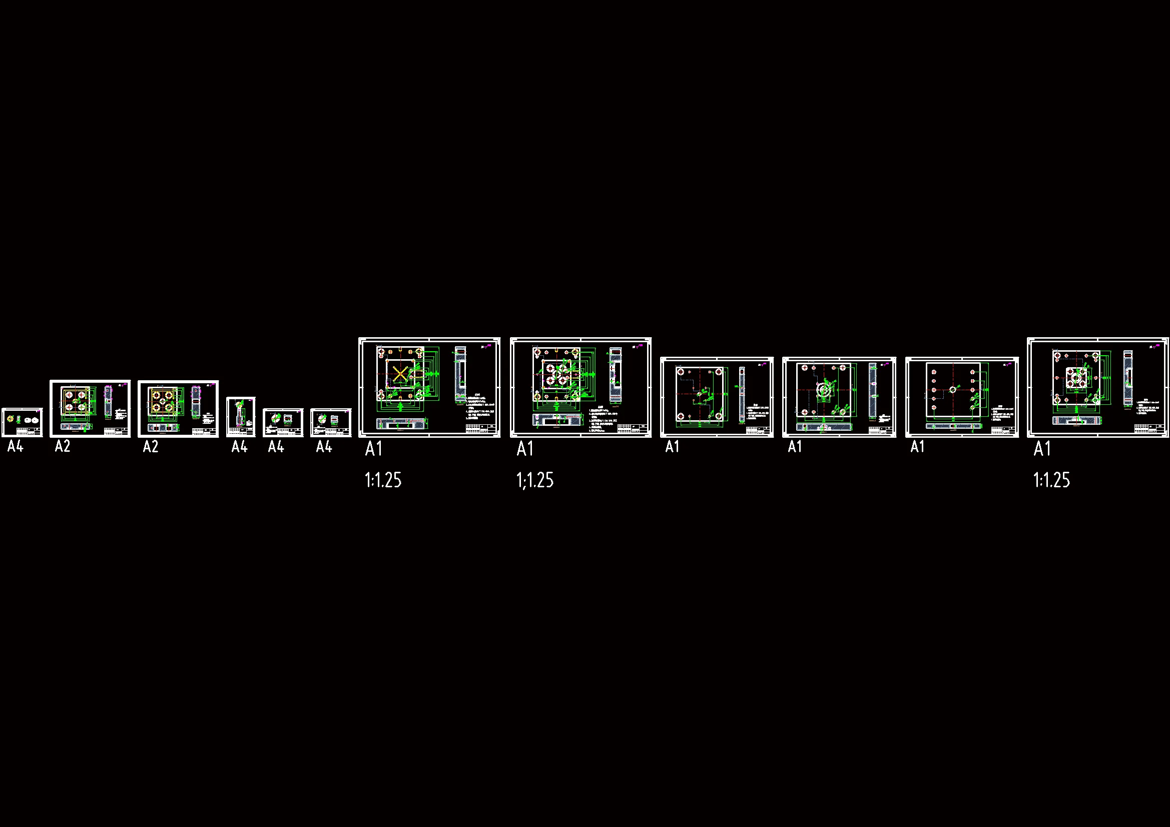 12张模具零件图
