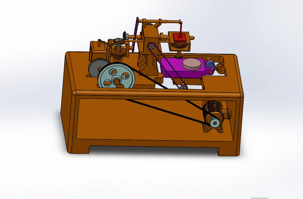 N463-插齿机模型实验平台设计【含SW三维图】