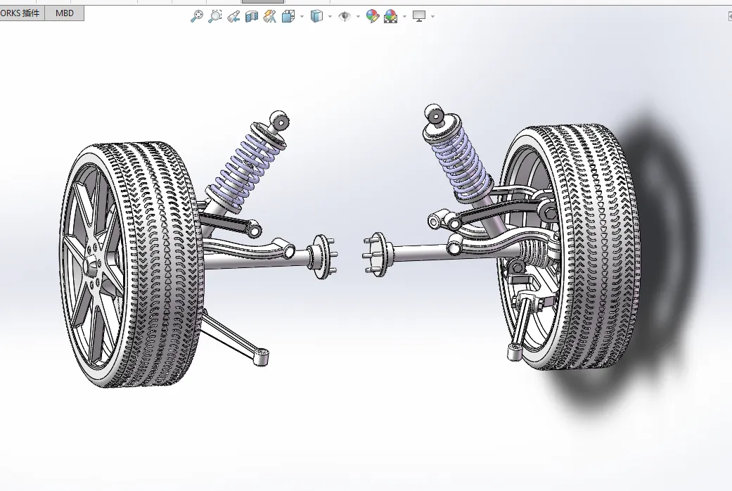 N527-雅阁多连杆后悬架系统的设计【含SW三维图】