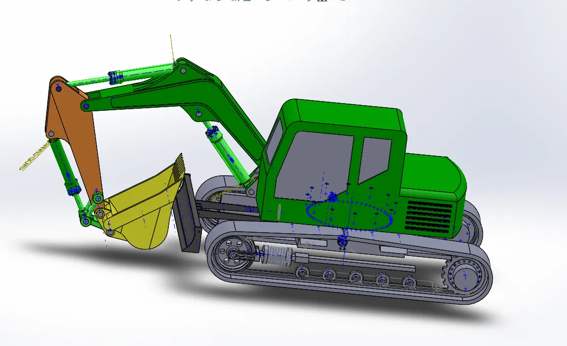 N395-20吨液压挖掘机工作装置设计【含SW三维图】