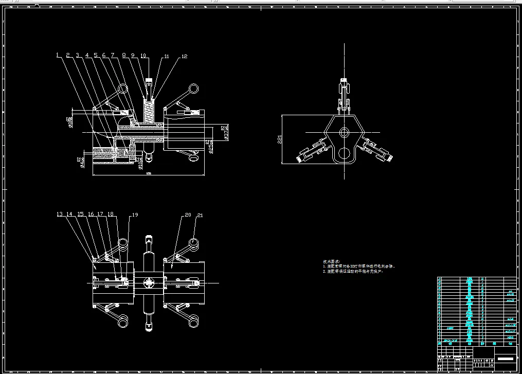 清扫装置装配图