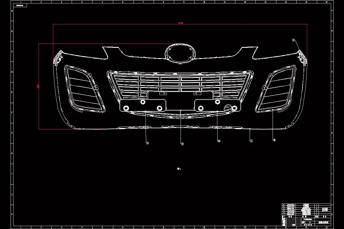 JJ3524-汽车前保险杠设计