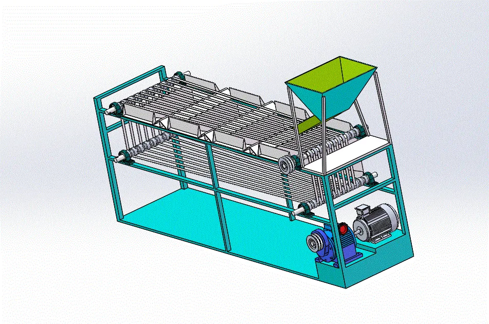 JJ3574-轨道式圆形果蔬分级机设计【含SW三维图】