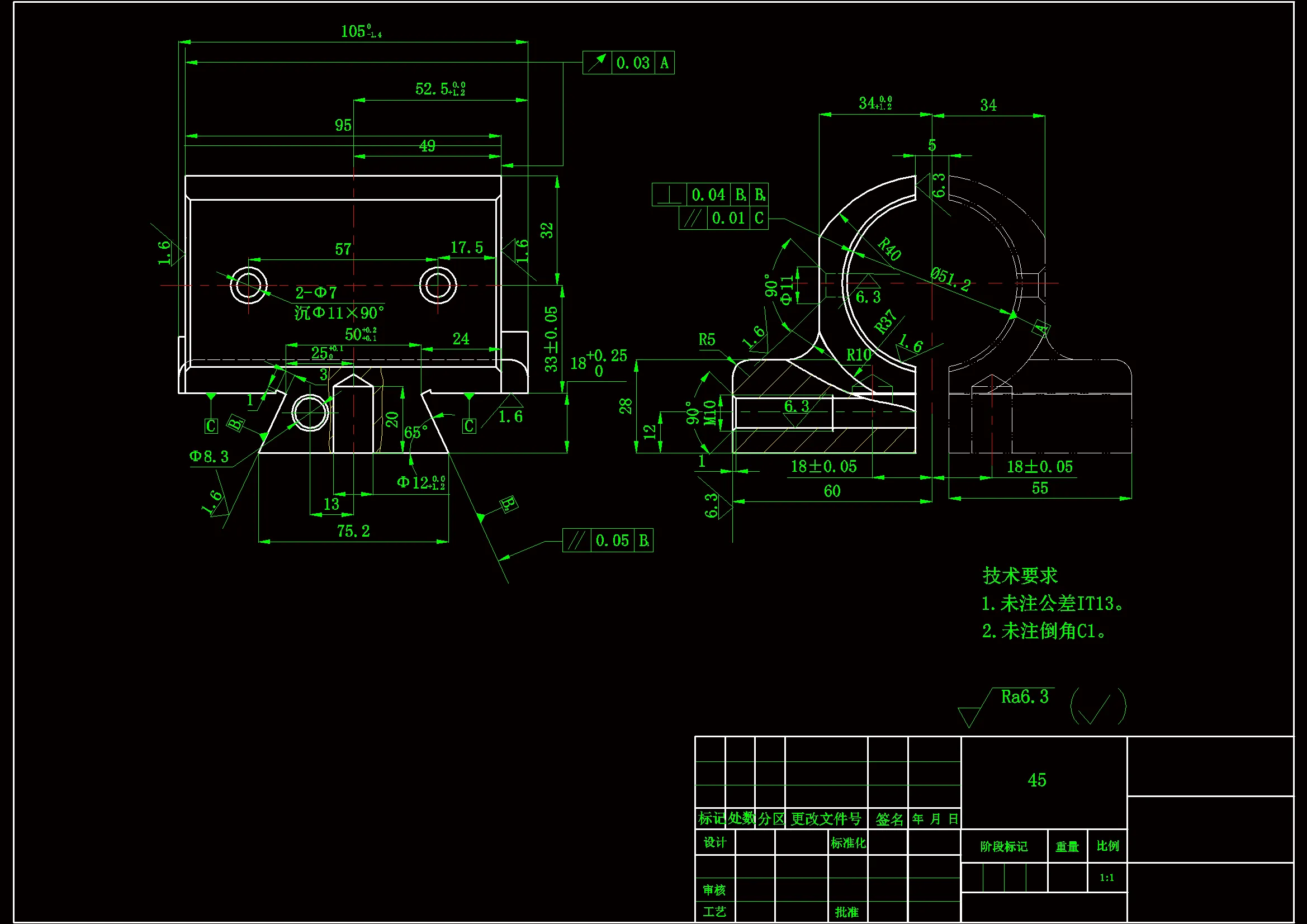 N975-开合螺母加工工艺及钻Φ8.3孔的夹具设计